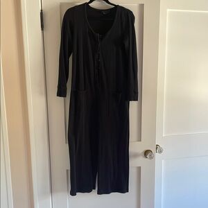 Black Long Sleeve maternity jumpsuit